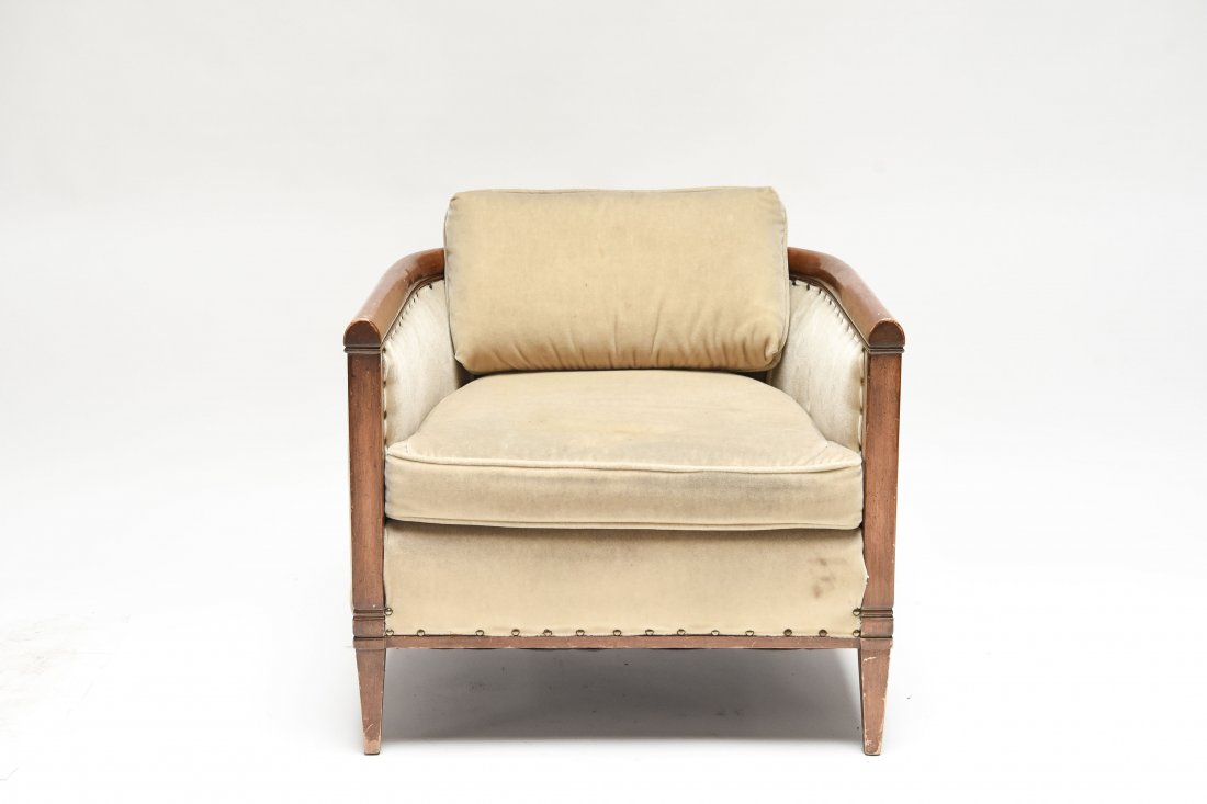 ART DECO BARREL BACK LOUNGE CHAIR (1 of 9)