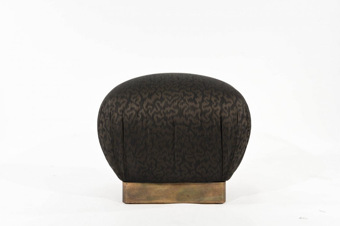 KARL SPRINGER BRASS OTTOMAN (1 of 5)