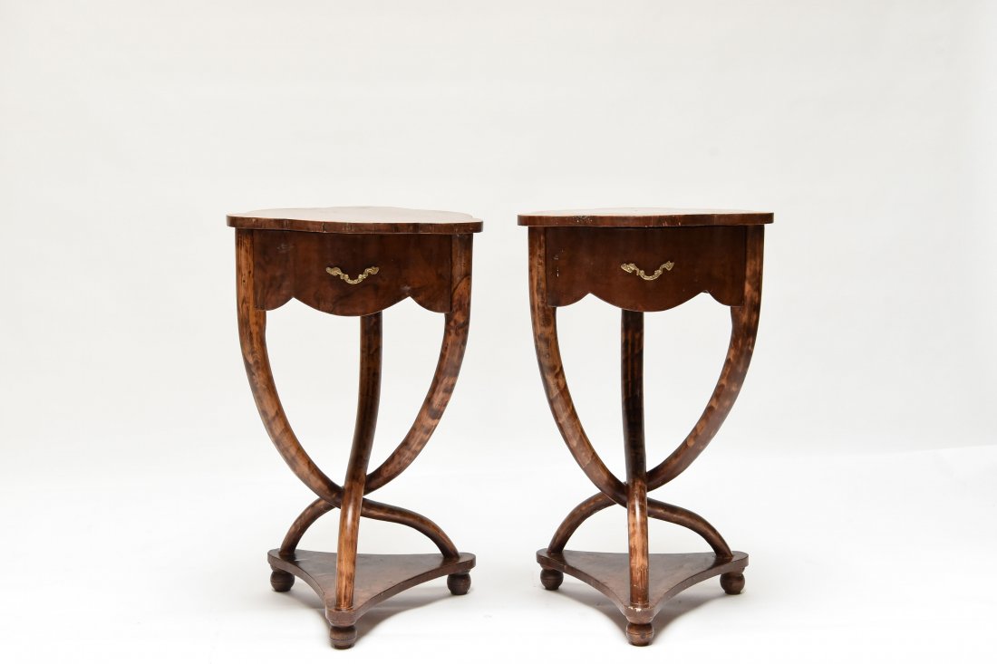 PAIR OF ANTIQUE END TABLES (1 of 7)