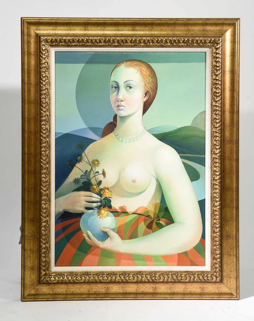 VINCENZO CALLI 1953,O/C PORTARIT OF A LADY (1 of 10)