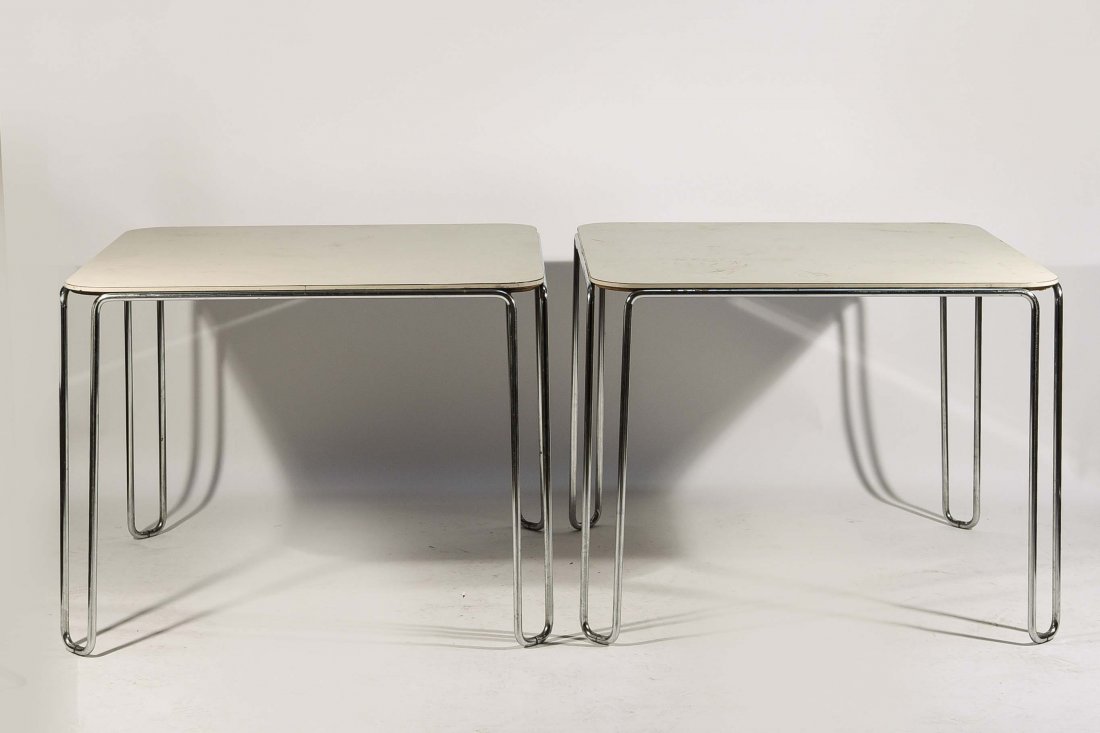 PAIR OF MARCEL BREUER B10 TABLES (1 of 7)