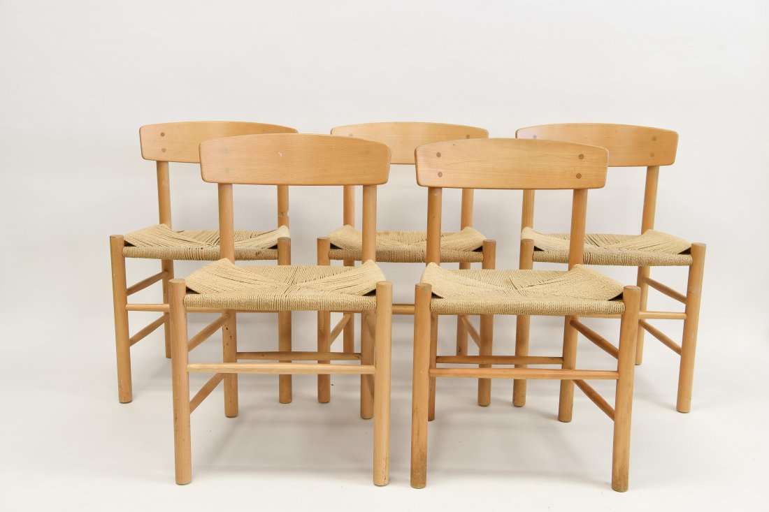 5 BORGE MOGENSEN DINING CHAIRS (1 of 9)