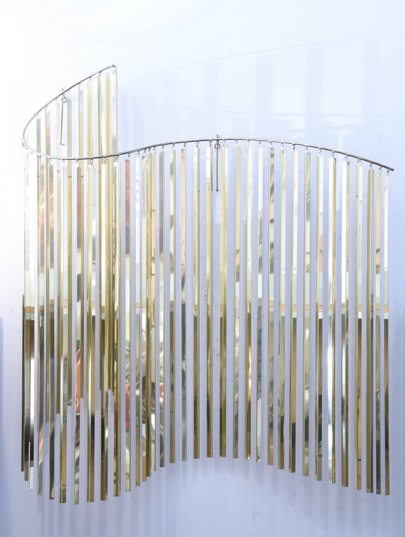 CURTIS JERE BRASS WALL SCULPTURE (1 of 7)