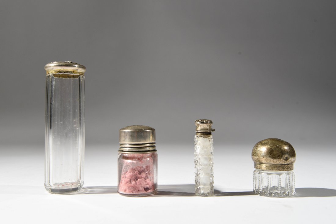 4 STERLING AND CRYSTAL JARS (1 of 8)