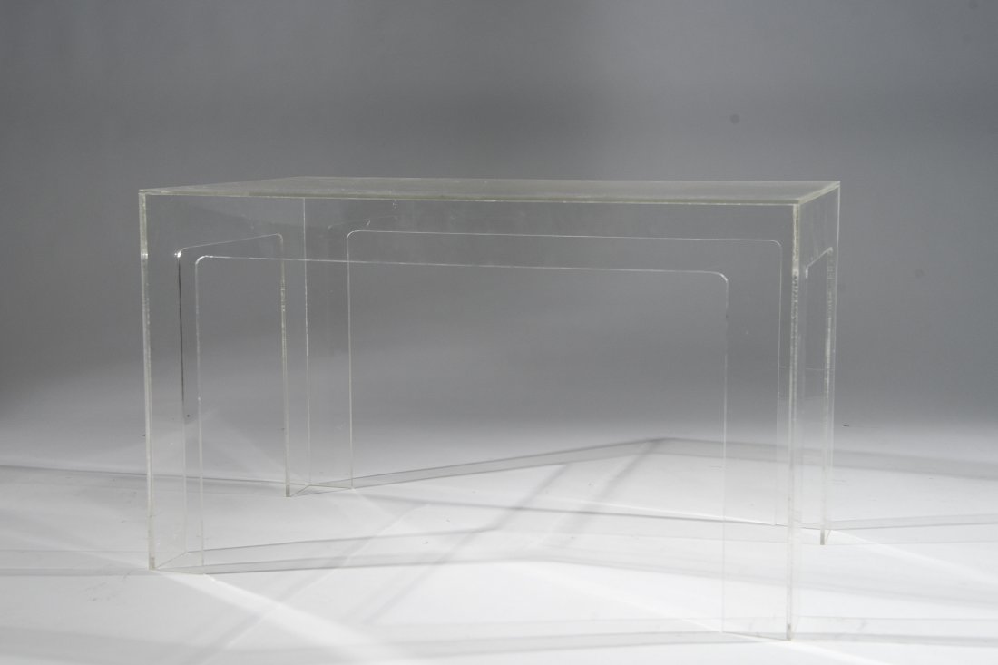 LUCITE END TABLE (1 of 5)