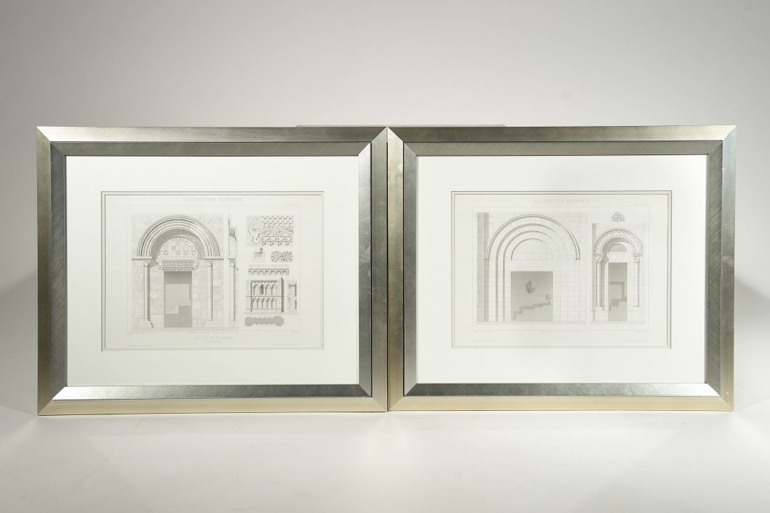 TWO ARCHITECTURAL PRINTS (1 of 9)