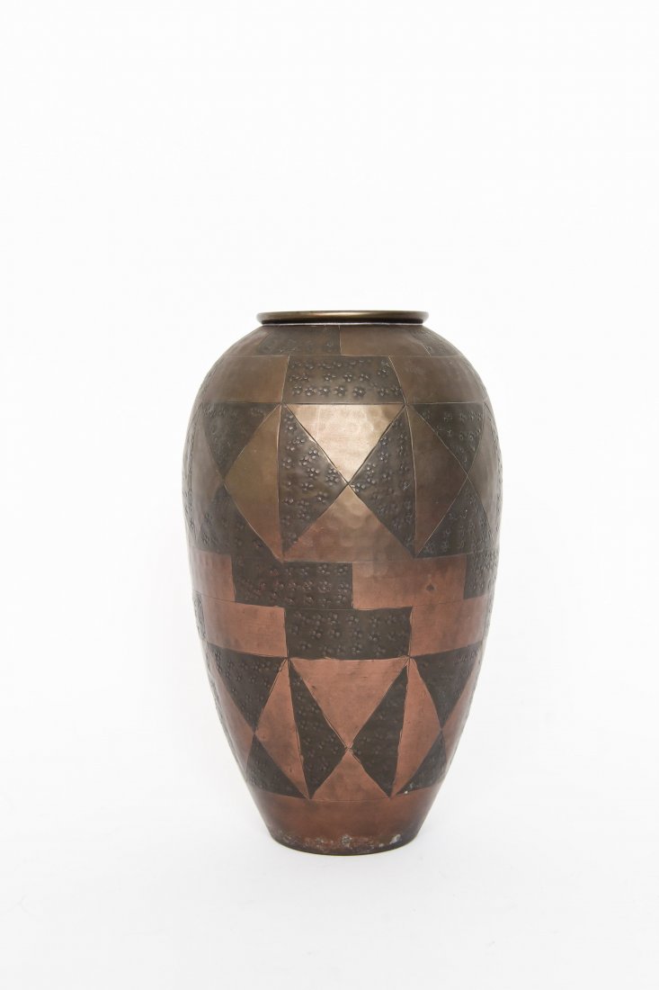 ART DECO DINANDERIE BRASS VASE (1 of 7)