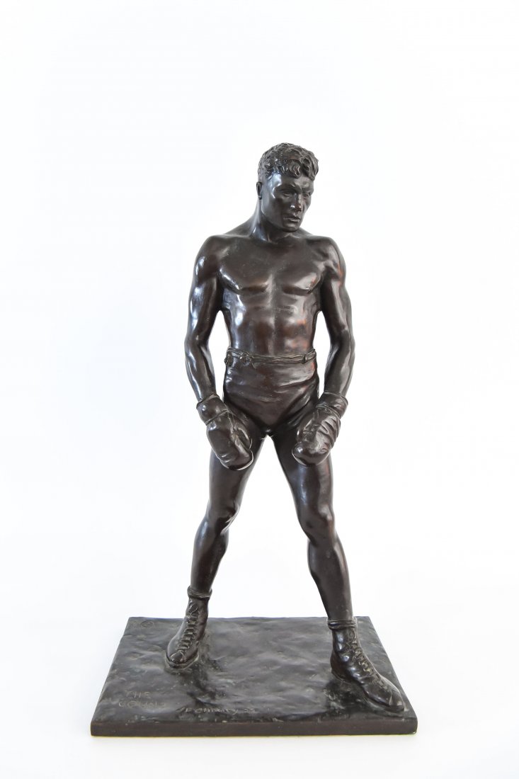 GORHAM BRONZE OF BOXER, TITLED "THE COUNT" (1 of 10)