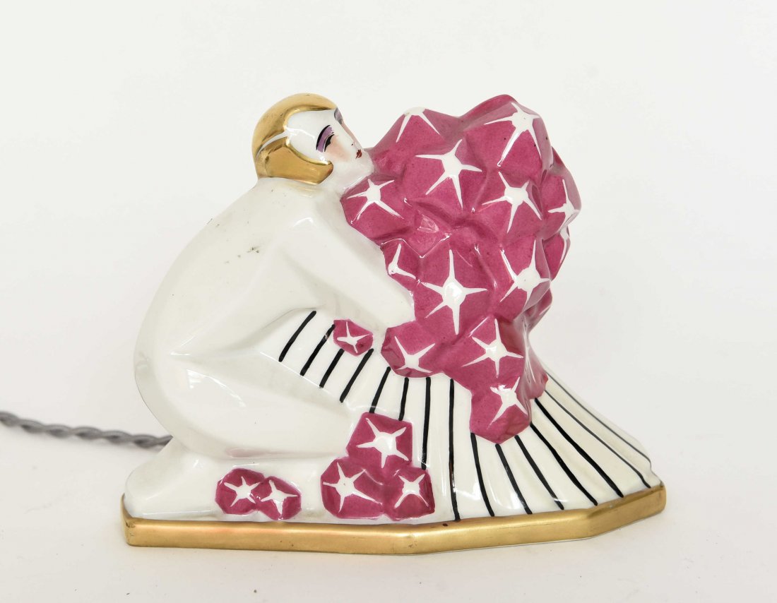 ART DECO FRENCH PORCELAIN PERFUME LAMP (1 of 6)