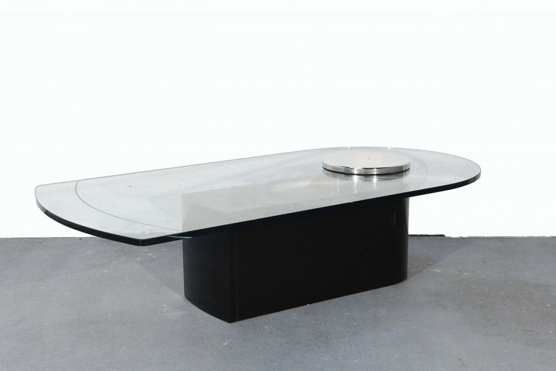 DAKOTA JACKSON CHROME & LACQUER COFFEE TABLE (1 of 7)