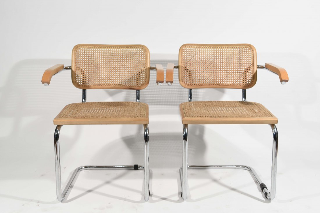 PAIR OF BRUER CESCA STYLE CHAIRS (1 of 7)