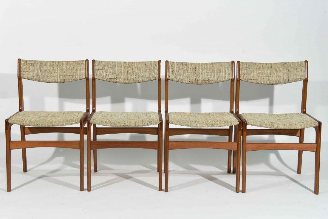(4) DANISH TEAK DINING CHAIRS (1 of 10)
