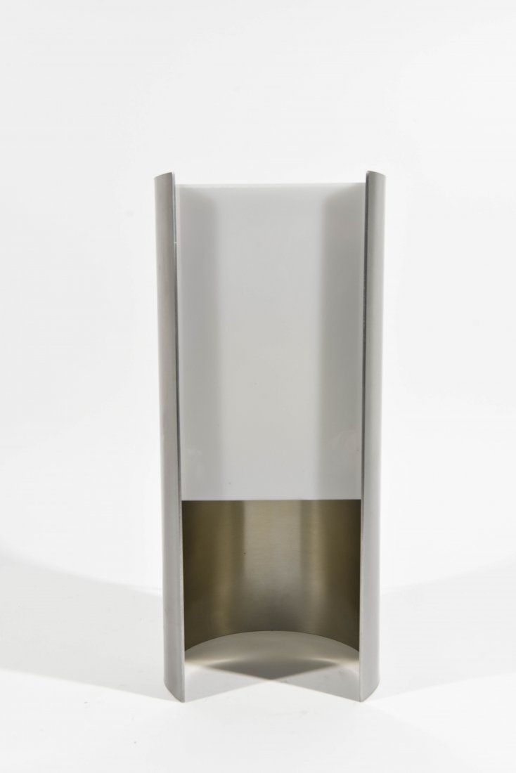 ITALIAN CHROME AND PLASTIC SEMICIRCLE LAMP (1 of 6)