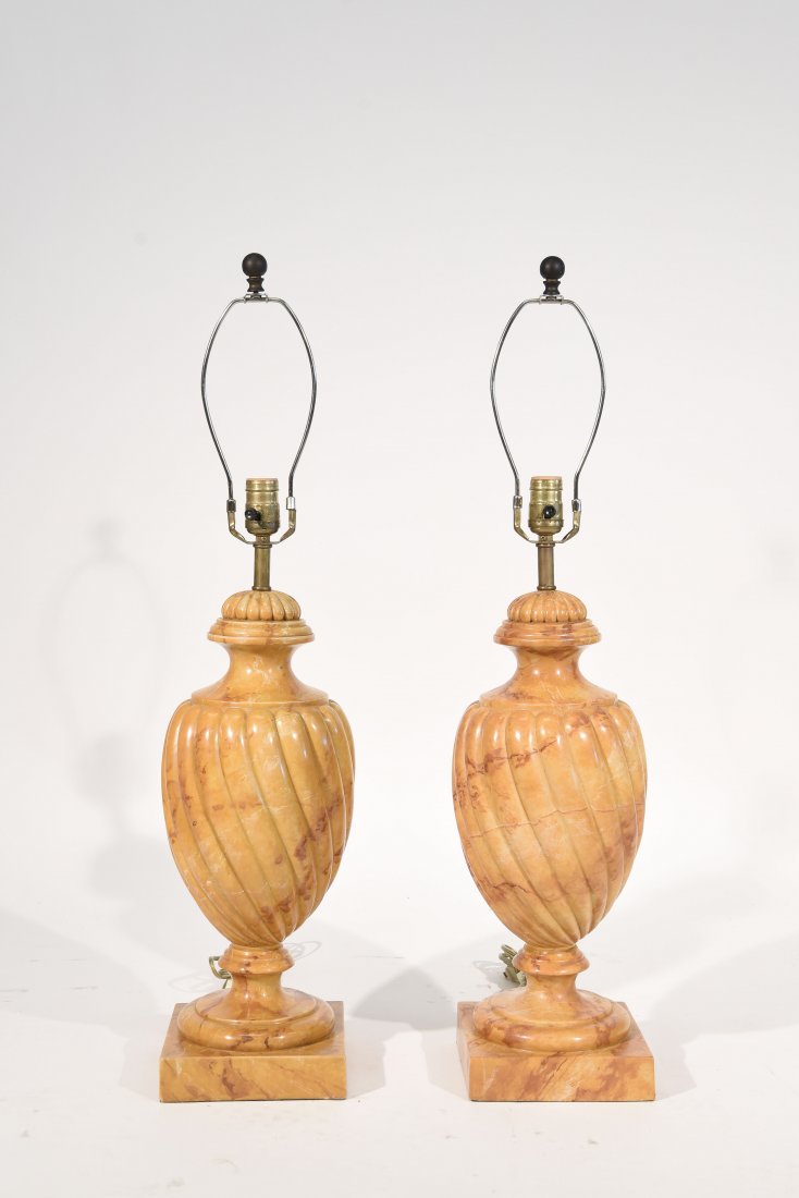 FAUX PAINTED MARBLE LAMPS (1 of 8)