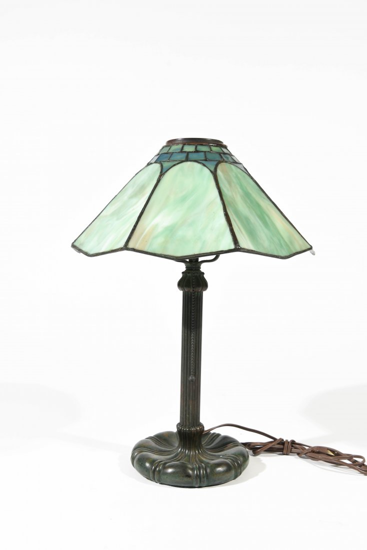 STAINED GLASS PANEL LAMP (1 of 8)