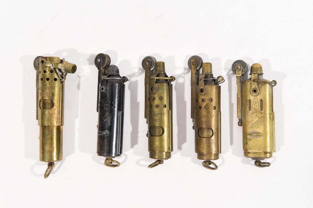 (5) IMCO AND BOWERS LIGHTERS: Dimensions: H 3" Condition: all used with signs of age.