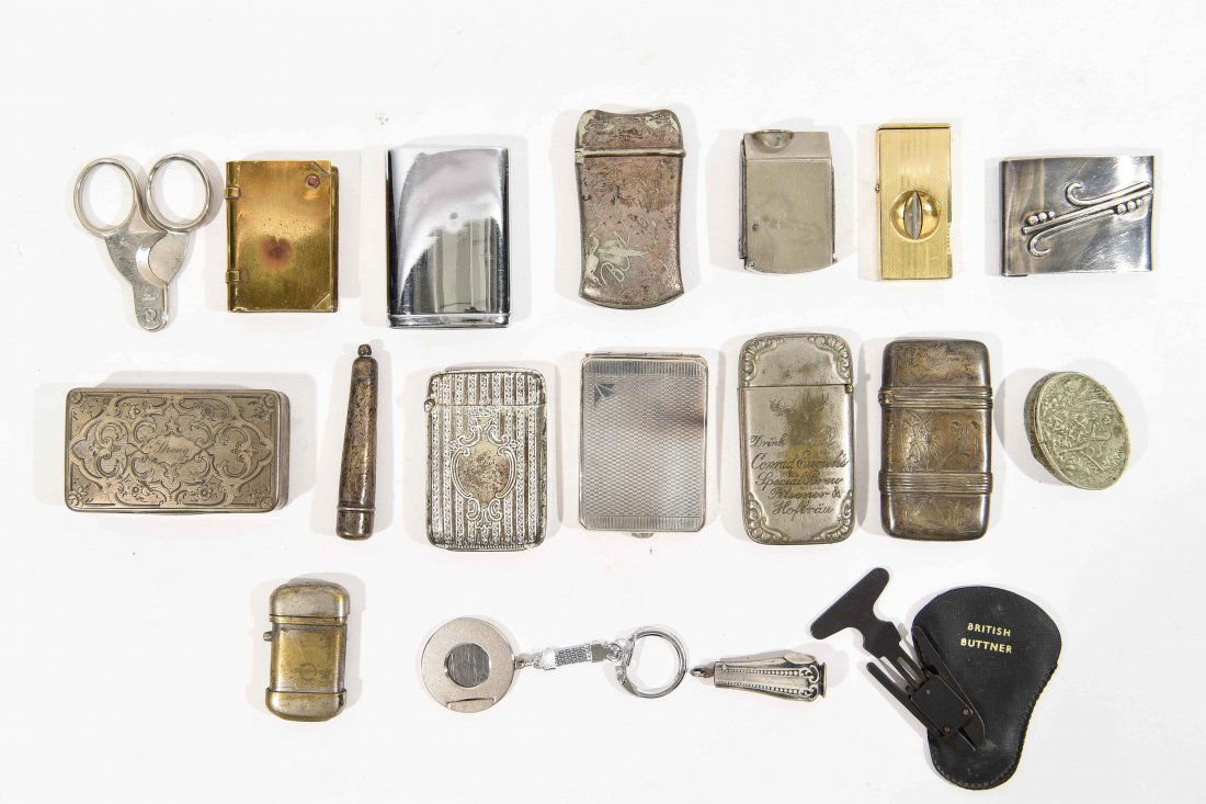 GOUPING OF MATCHSAFES ETC (1 of 8)