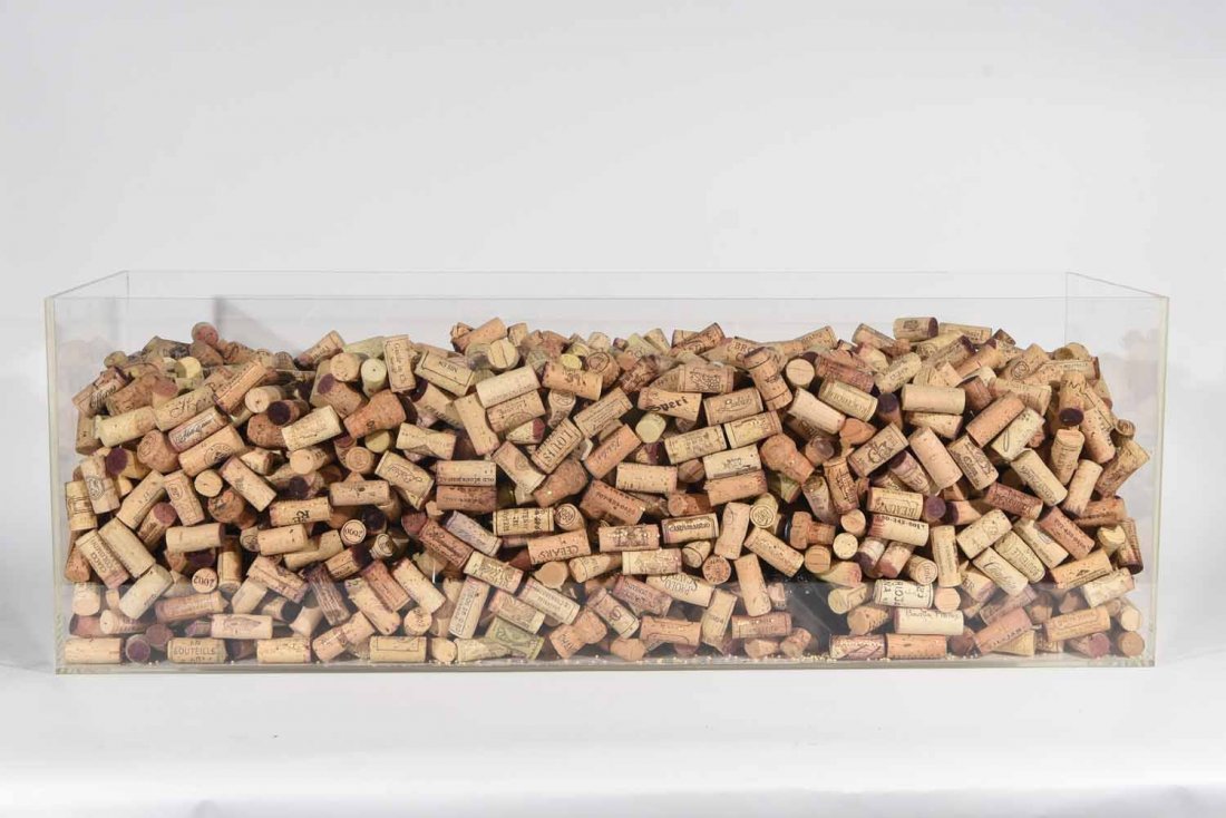 GROUPING OF WINE CORKS: Between 1000 + American & French and others wines to champagne.