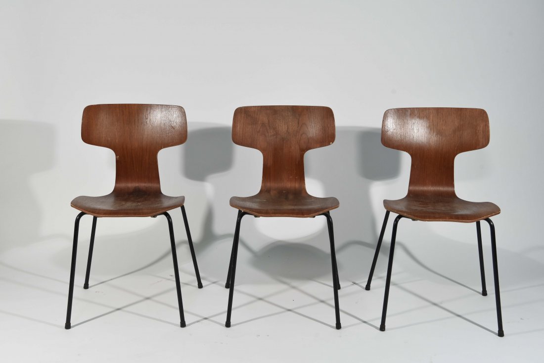 (3) T-BACK FRITZ HANSEN CHAIRS (1 of 8)