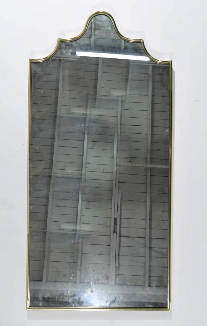 BRASS LINE FRAMED MIRROR (1 of 5)