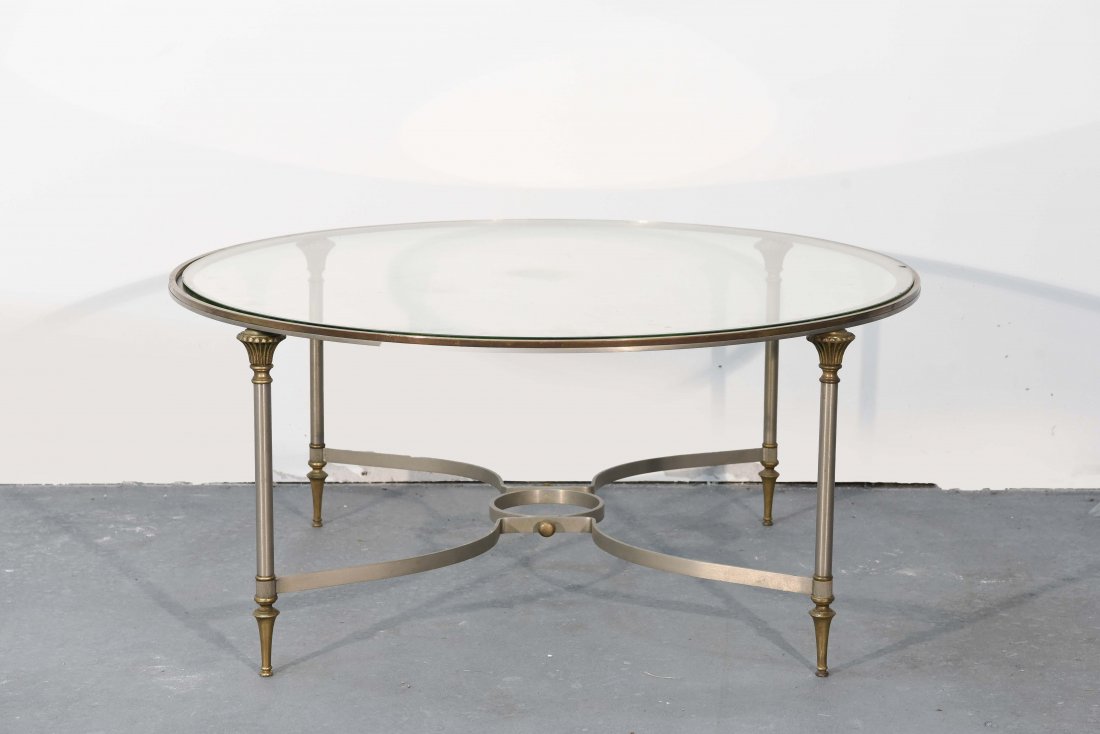 MAISON JANSEN STYLE ROUND COFFEE TABLE (1 of 6)