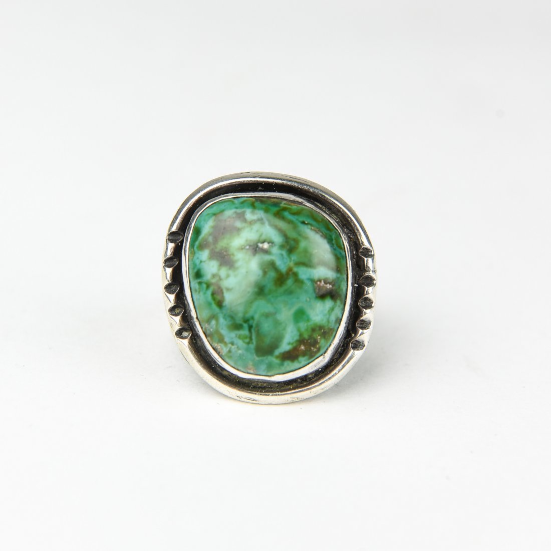 STERLING AND TURQUOISE RING (1 of 6)