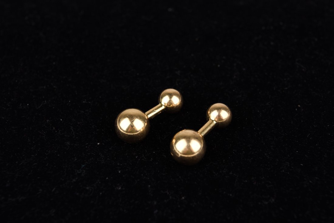 CARTIER 14K GOLD CUFFLINKS (1 of 4)