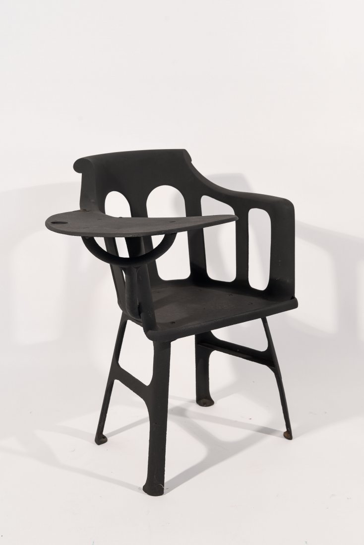 CAST IRON STUDENTS CHAIR & DESK (1 of 10)
