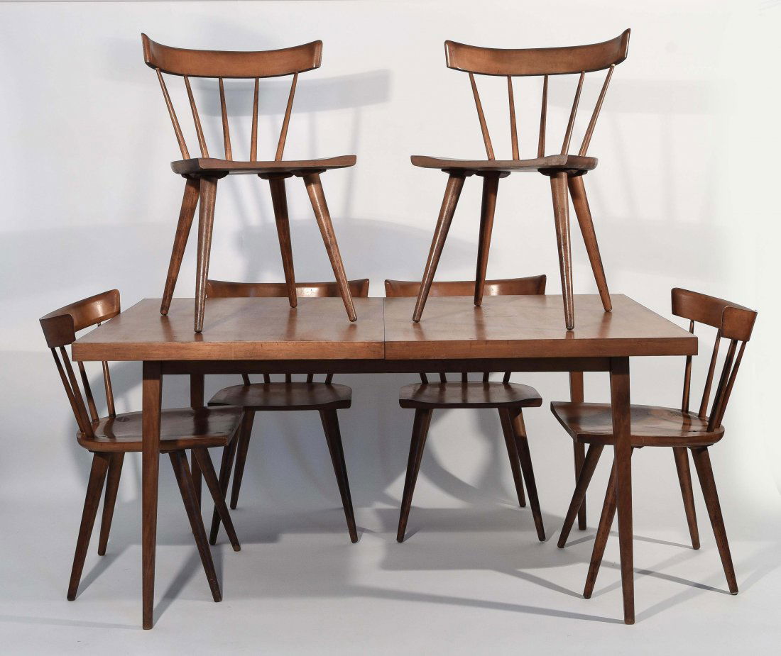PAUL MCCOBB DINING TABLE W/ 6 CHAIRS (1 of 10)