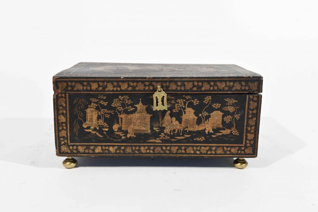 19TH C. CHINESE LACQUER BOX (1 of 10)