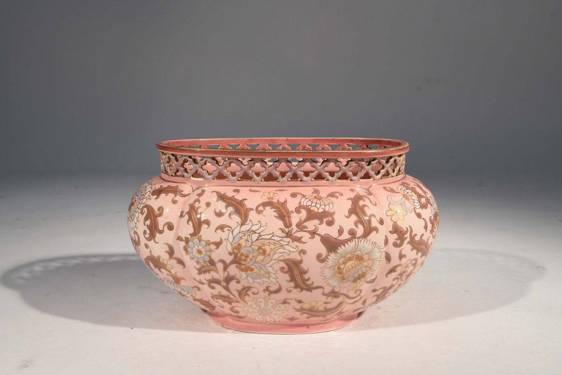 ZSOLANY PORCELAIN VASE (1 of 8)