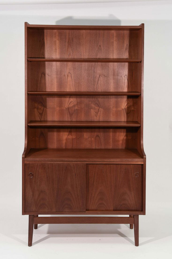 DANISH MID CENTURY TEAK BOOKCASE BY JOHANNES SORTH (1 of 10)