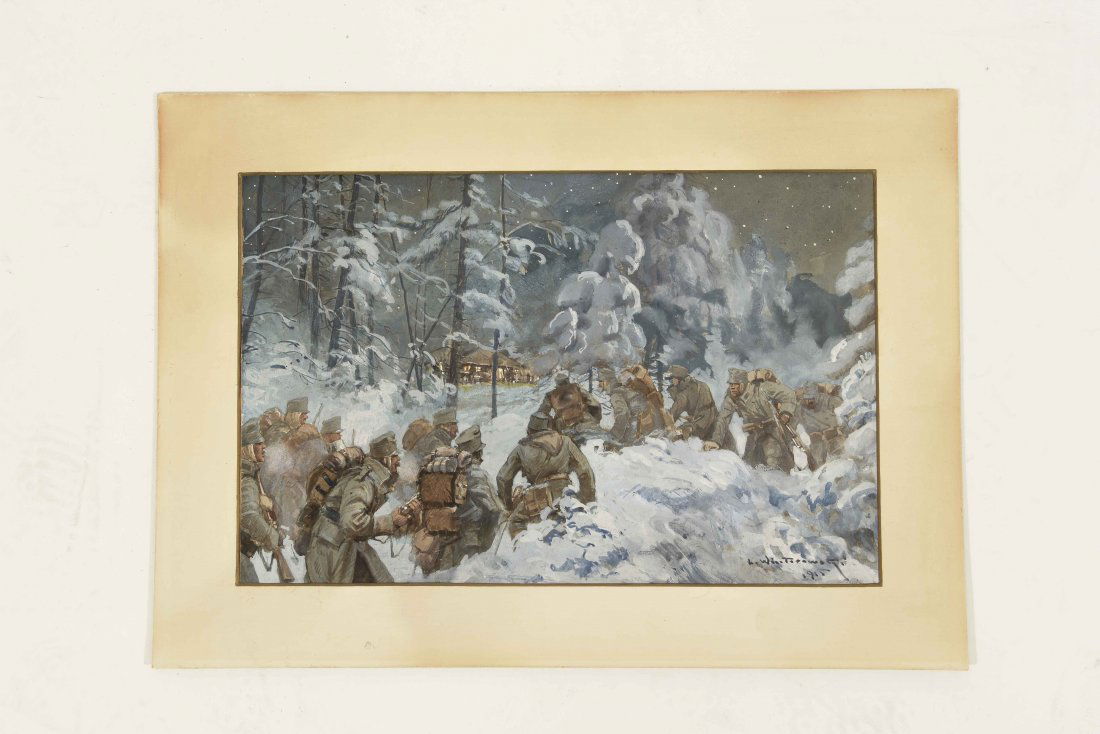 WORLD WAR I WATERCOLOR 1915 (1 of 10)