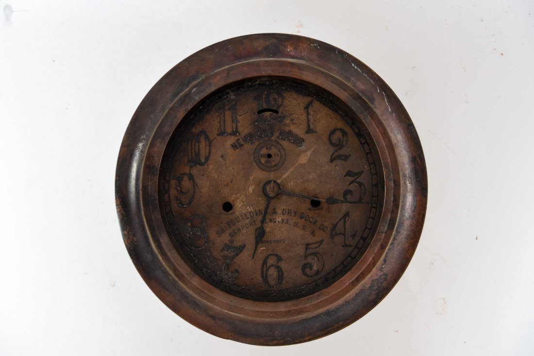 ASHCROFT NEWPORT NEWS SHIPBUILDING DRY DOCK CLOCK (1 of 6)