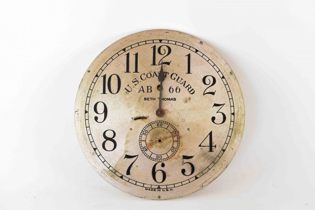 LARGE SETH THOMAS US COAST GUARD CLOCK FACE DIAL (1 of 5)