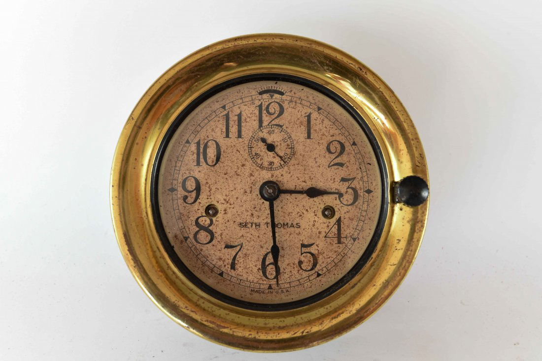 SETH THOMAS SHIPS DECK CLOCK (1 of 6)