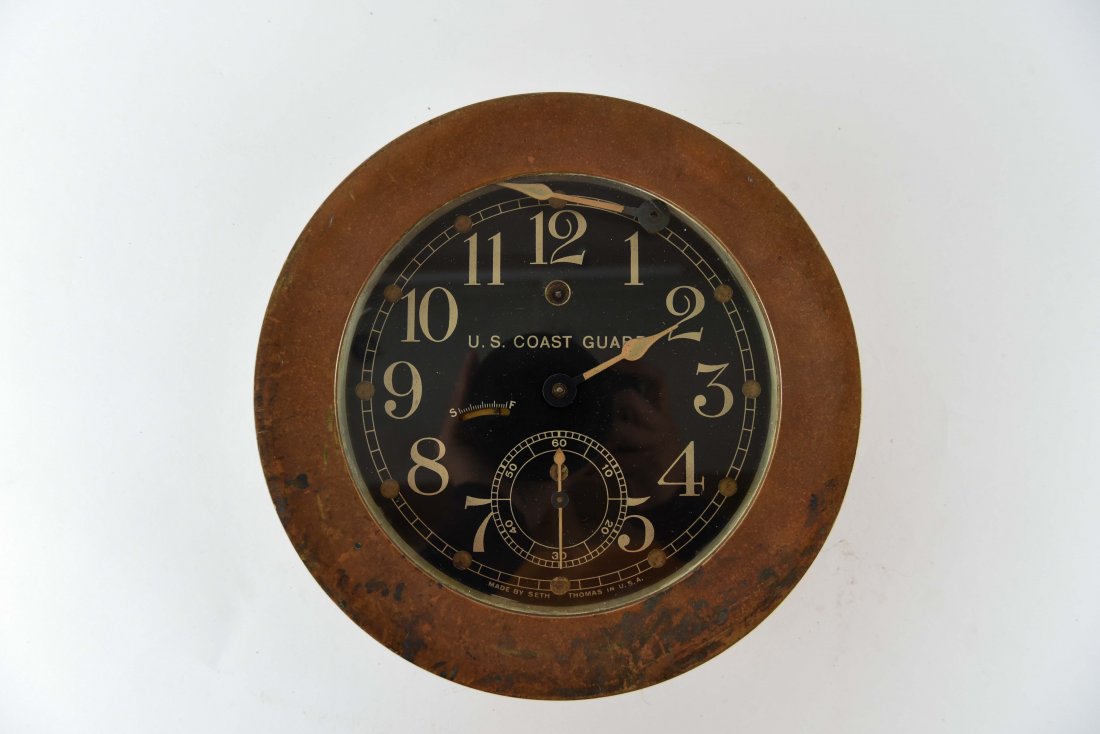 SETH THOMAS US COAST GAURD SHIPS CLOCK (1 of 5)