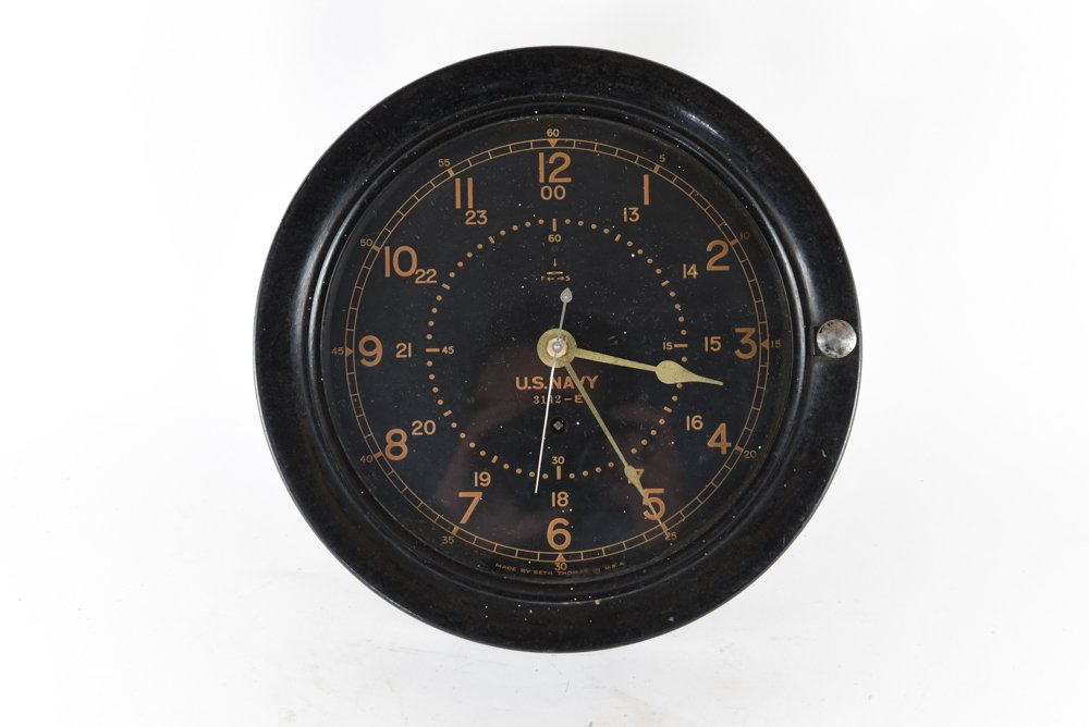 SETH THOMAS US NAVY LARGE BAKELITE SHIPS CLOCK (1 of 7)