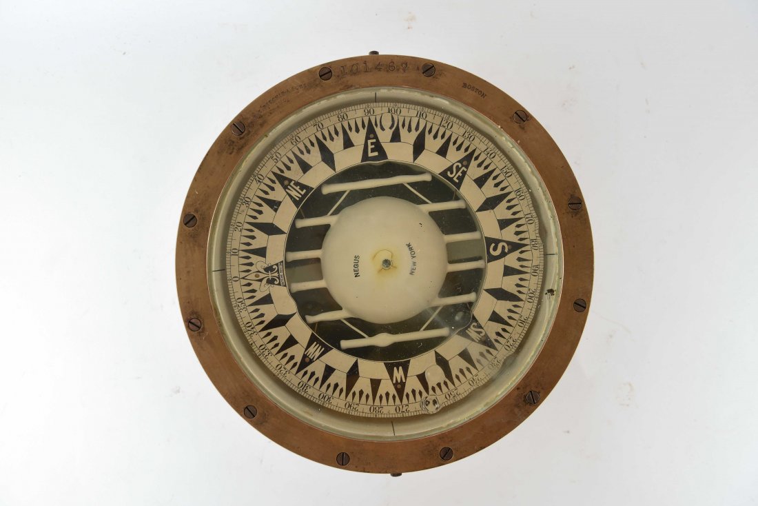 NEGUS COMPASS: Dimensions: H 5" x D 9.25"