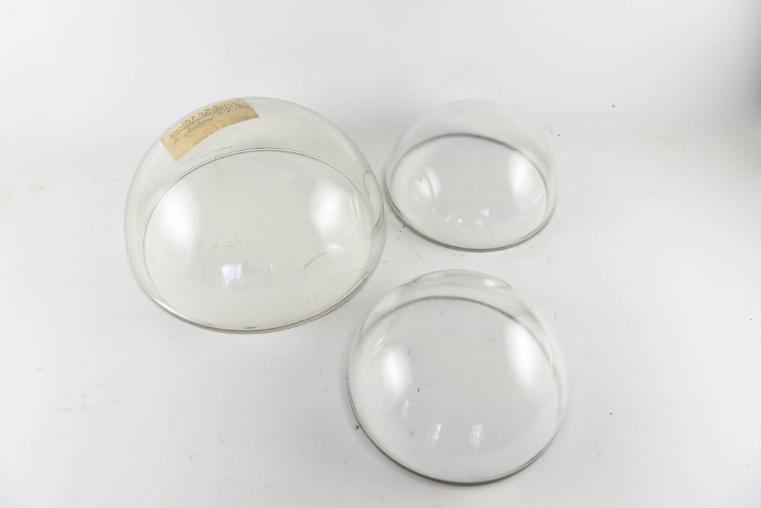 THREE NEGUS COMPASS GLASS DOMES (1 of 6)