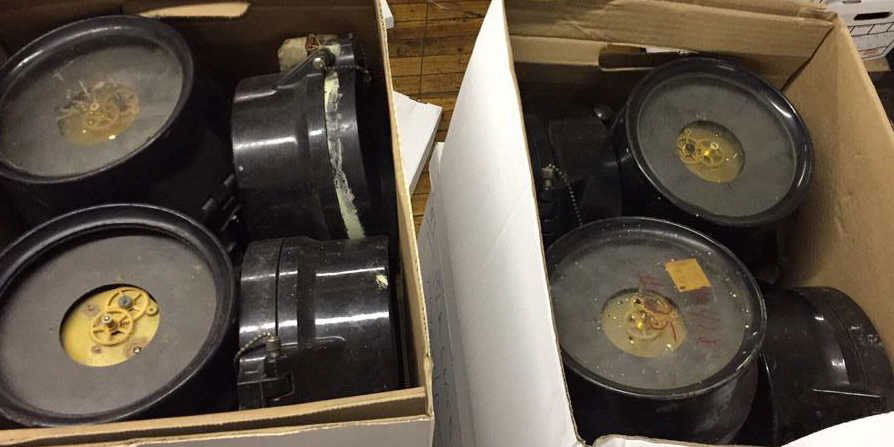 US NAVY SHIPS CLOCKS W/ MOVEMENTS 6" (1 of 6)