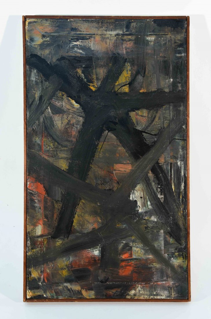 DANIEL ISAAC SPOERRI (1930-2008) ABSTRACT O/C (1 of 8)