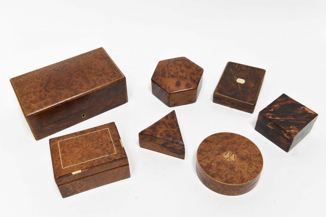 GROUP OF SMALL BURWOOD BOXES ETC. (1 of 10)
