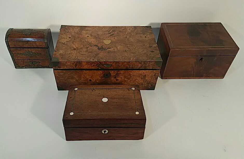 (4) 19TH C. BOXES (1 of 9)