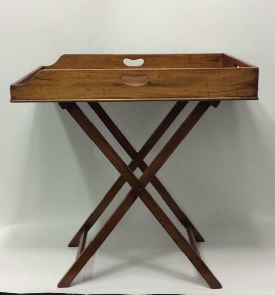 DOVETAIL FOLDING TRAY TABLE: Dimensions: H 31" x W 30" x D 19.75" Condition: No issues to note