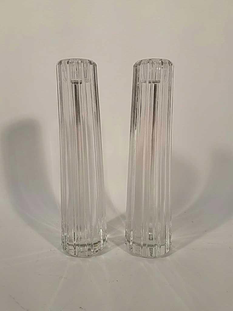 TIFFANY & CO. CRYSTAL CANDLESTICKS (1 of 2)