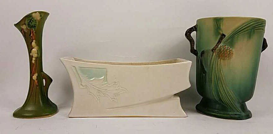 (3) ROSEVILLE POTTERY VASES (1 of 5)