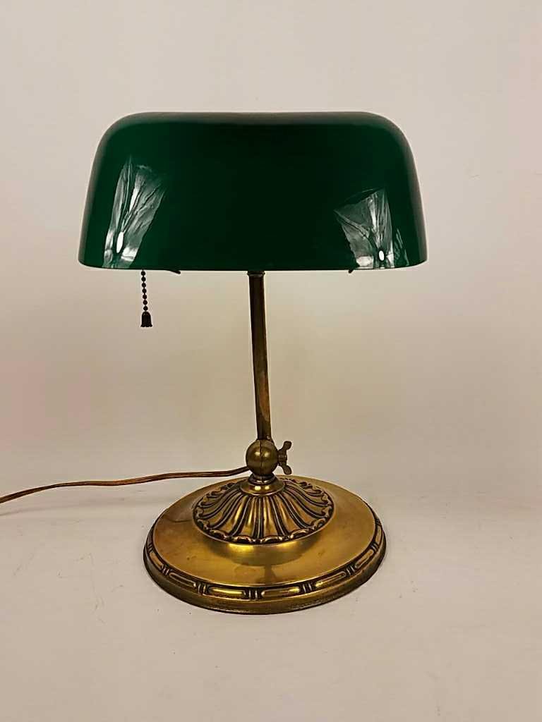 EMERALITE BRASS BANKERS DESK LAMP (1 of 4)