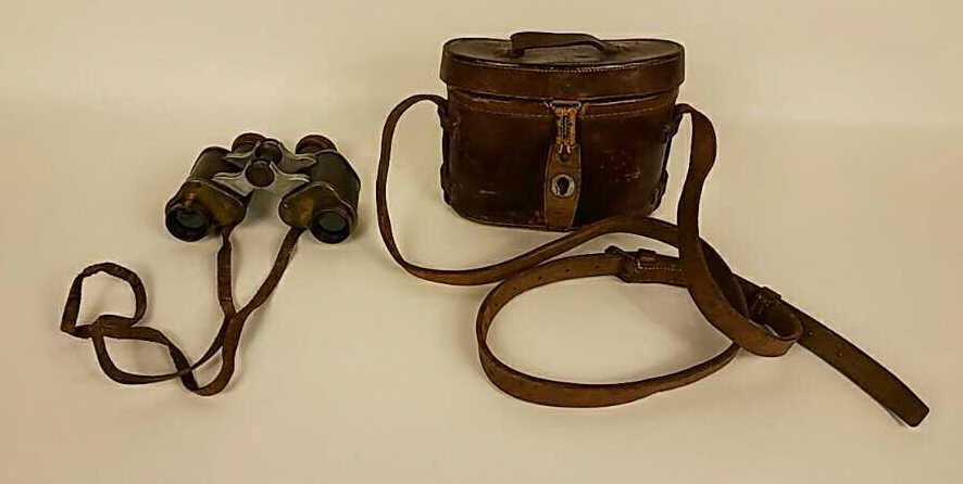 AITCHISON LONDON 1916 BINOCULARS W/ CASE (1 of 6)