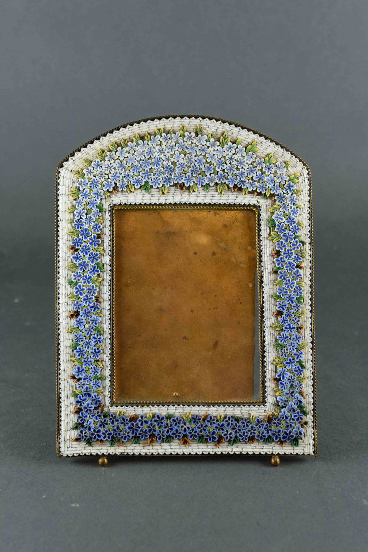 LARGE ITALIAN MICRO MOSAIC PICTURE FRAME (1 of 9)